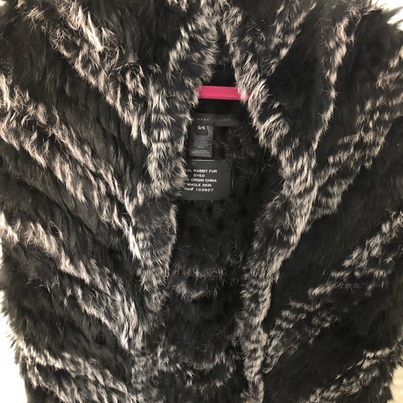 Marc by Marc Jacobs Haworth Genuine Rabbit Vest - Picture 4 of 4